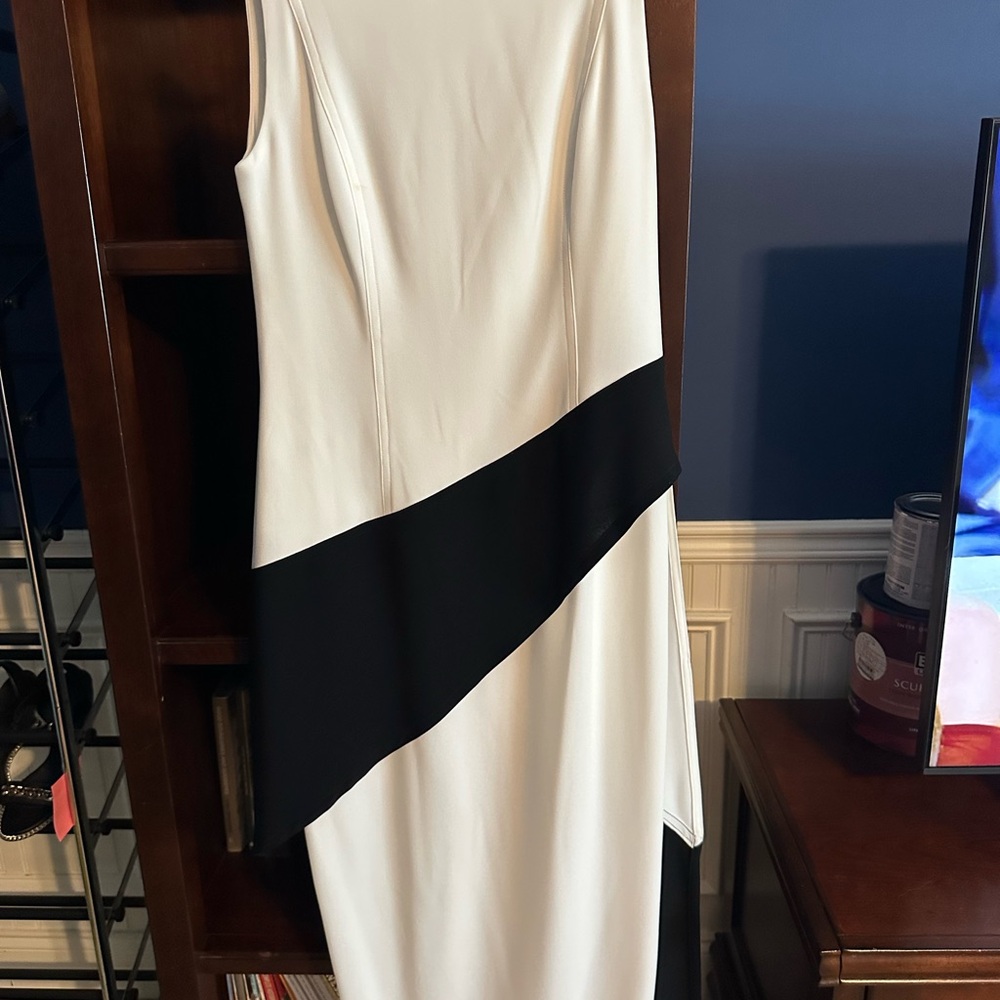 White Asymmetrical Sleeveless Sheath Maxi Dress